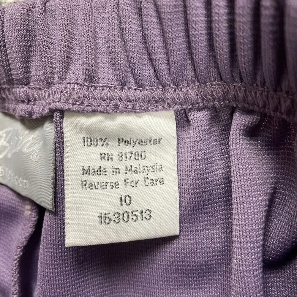 Blair Sweatpants Womens 10 Light Purple 24x29 Straight Leg Soft Elastic Vintage